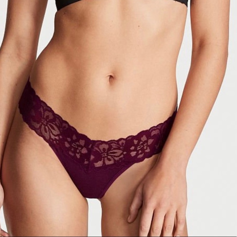 NWT Victoria’s Secret lace waist thong panty - Picture 2 of 6